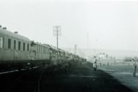 Photograph of a train near Compiègne, France.