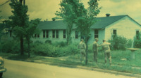 National Guard officers at camp barracks.