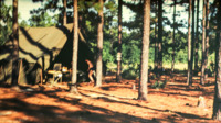 Bivouac site at a National Guard camp.