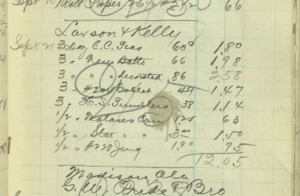 Laxson + Kelly transaction, September 21, 1900.