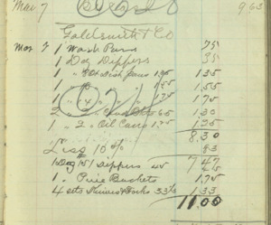 Goldsmith + Co. transaction, March 7, 1901.