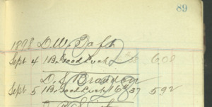 D.S. Brandon transaction, September 5, 1898.